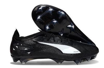 Men's Puma Ultra Ultimate FG Football Boots - Black/White/Blue