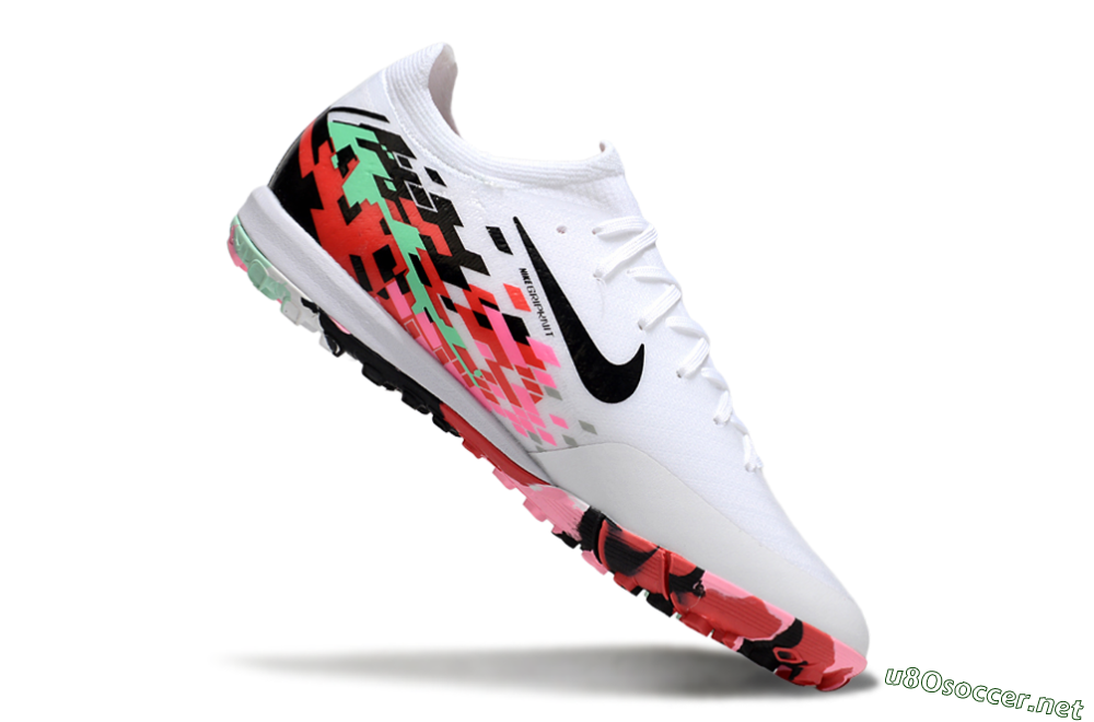 Unisex Nike Air Zoom Mercurial Vapor 16 Elite TF Football Shoes - White/Black/Red 4