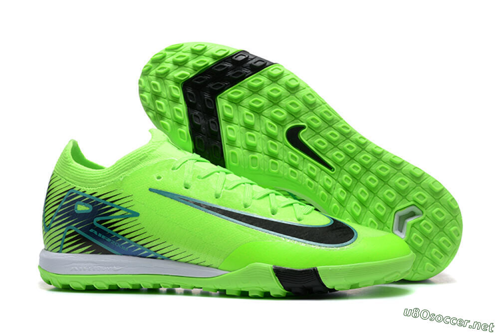 Unisex Nike Air Zoom Mercurial Vapor 16 Elite TF Football Shoes - Yellow/Black/White 2