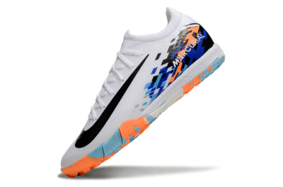 Unisex Nike Air Zoom Mercurial Vapor 16 Elite TF Football Shoes - White/Black/Orange