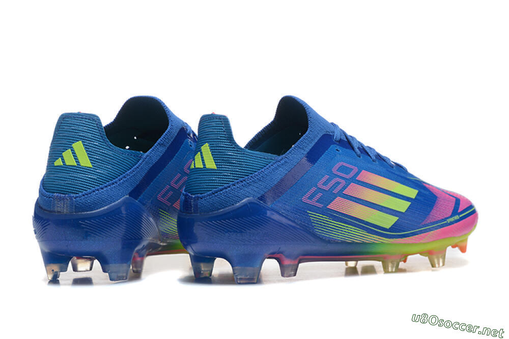 Men's Adidas F50 Elite FG Football Boots - Blue/Yellow/Pink 5