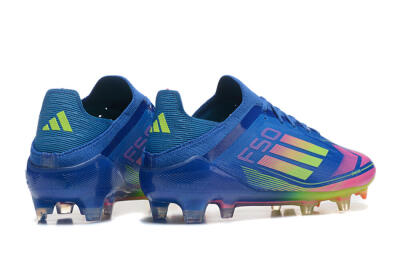 Men's Adidas F50 Elite FG Football Boots - Blue/Yellow/Pink