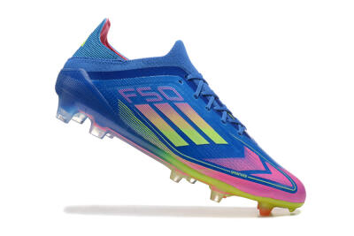 Men's Adidas F50 Elite FG Football Boots - Blue/Yellow/Pink