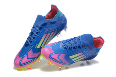 Men's Adidas F50 Elite FG Football Boots - Blue/Yellow/Pink