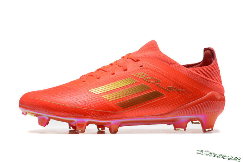 Men's Adidas F50 Elite FG Football Boots - Red/Gold 0