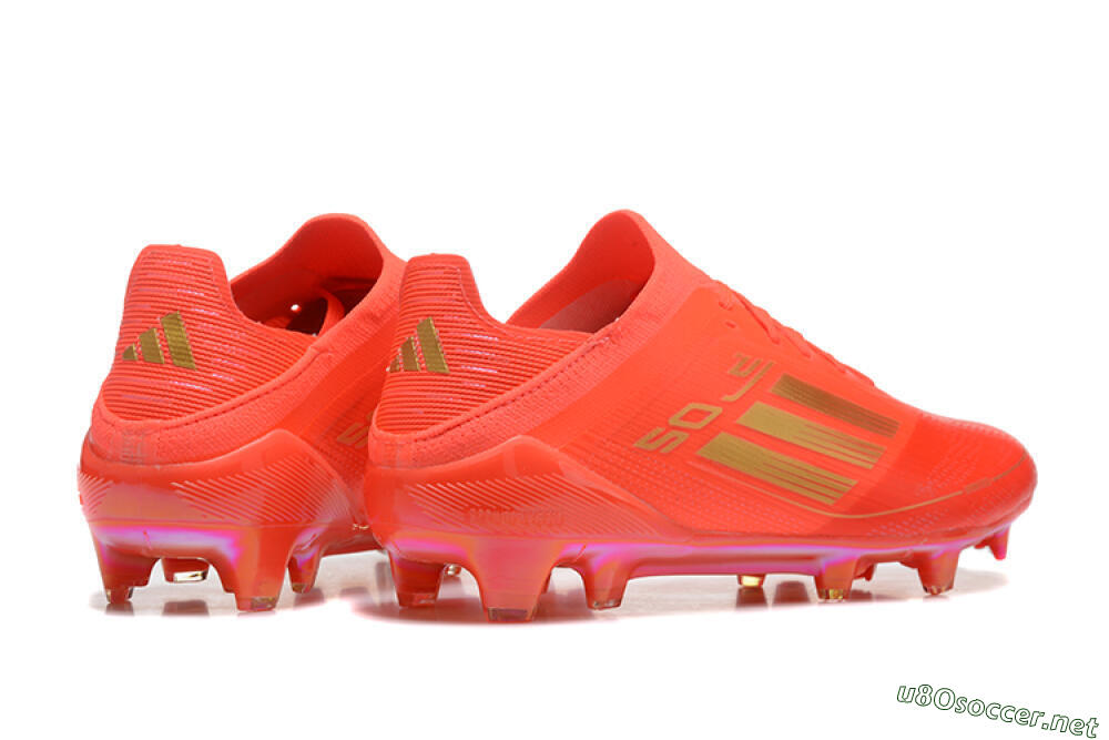 Men's Adidas F50 Elite FG Football Boots - Red/Gold 5