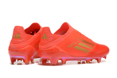 Men's Adidas F50 Elite FG Football Boots - Red/Gold