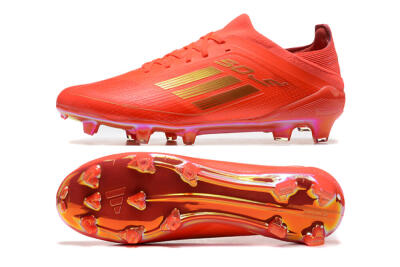 Men's Adidas F50 Elite FG Football Boots - Red/Gold