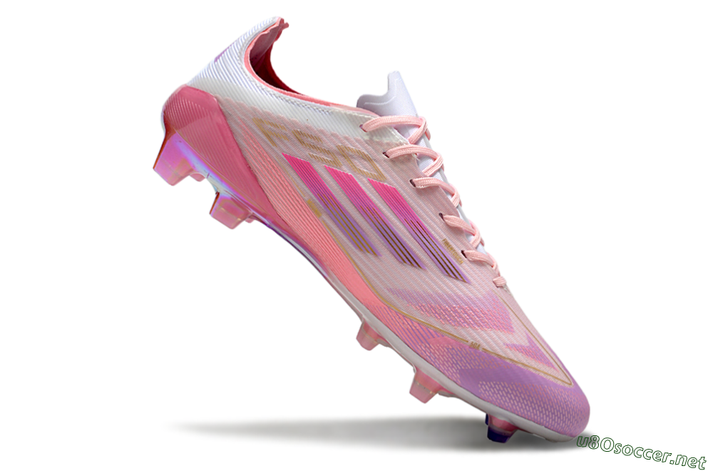 Unisex Adidas F50 Elite 304 FG Football Boots - Pink/Purple/Gold 5