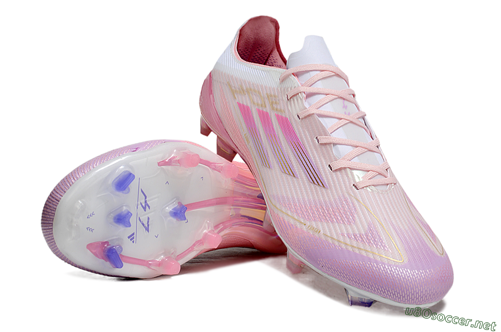 Unisex Adidas F50 Elite 304 FG Football Boots - Pink/Purple/Gold 4