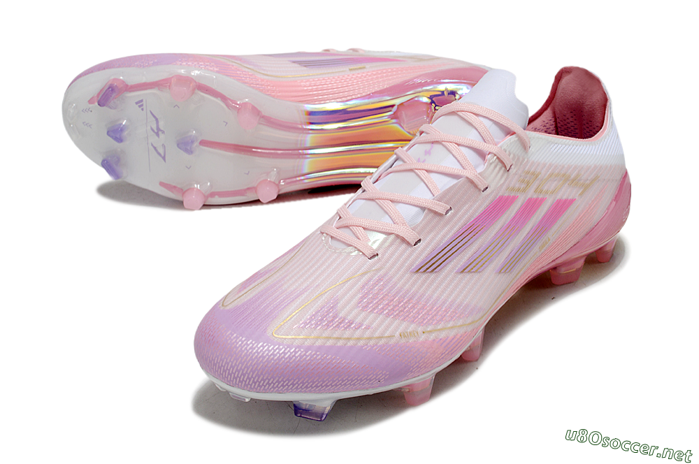Unisex Adidas F50 Elite 304 FG Football Boots - Pink/Purple/Gold 3
