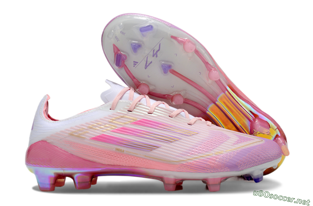 Unisex Adidas F50 Elite 304 FG Football Boots - Pink/Purple/Gold 2