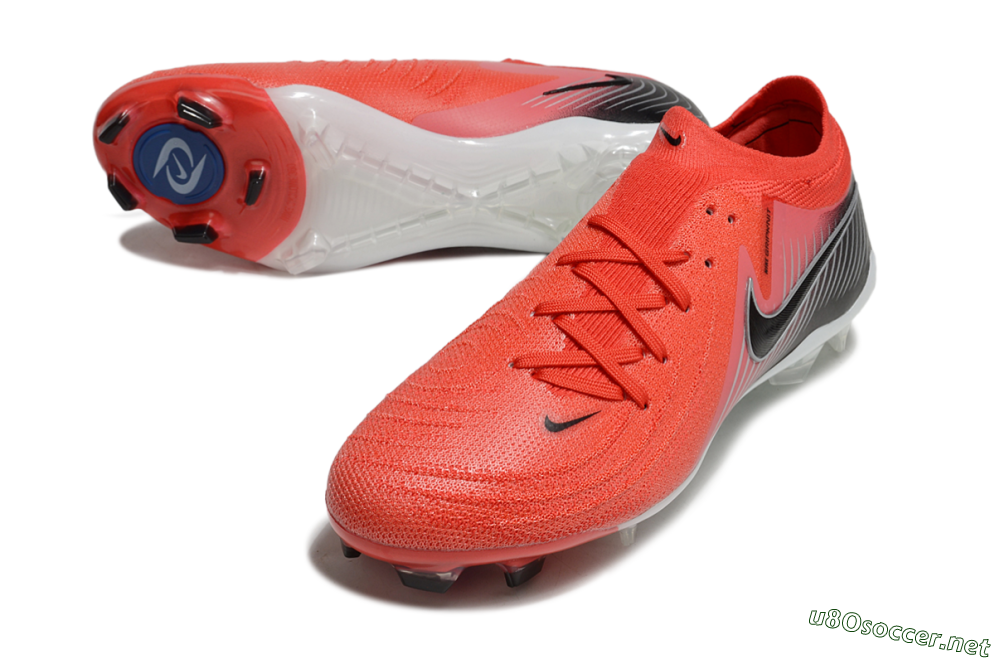 Men's Nike Phantom Luna Elite FG Football Boots - Red/Black/White 3