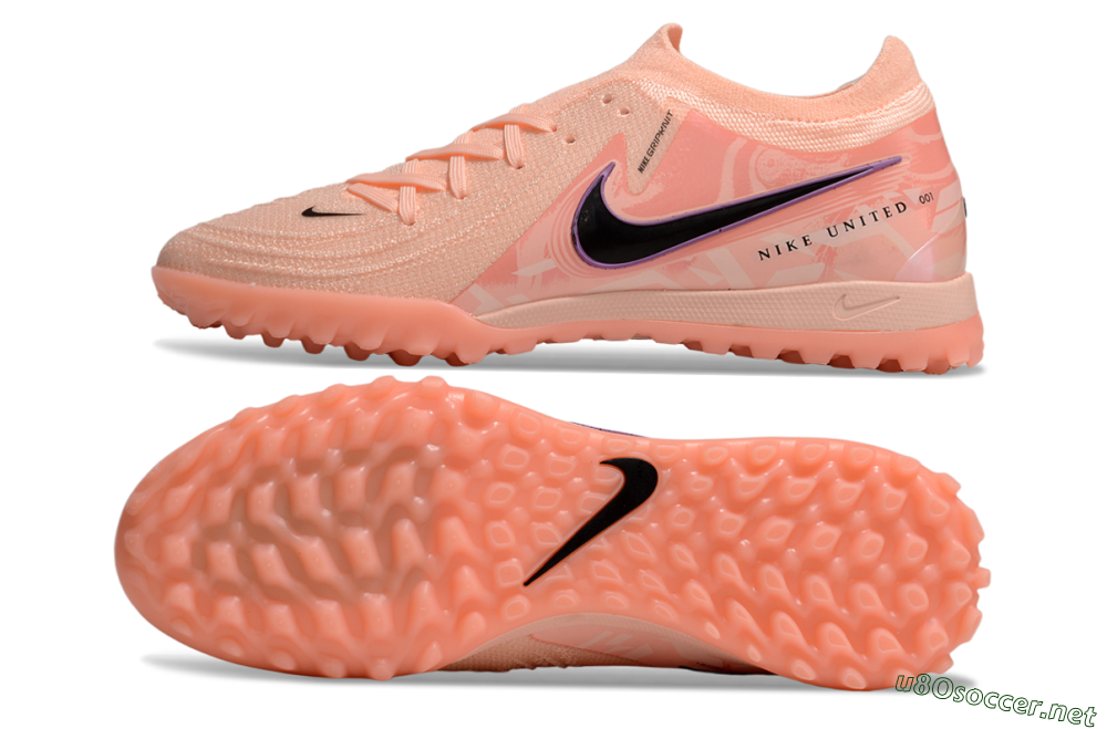 Men's Nike Phantom GX 2 Elite TF Football Shoes - Pink/Black/Purple 1