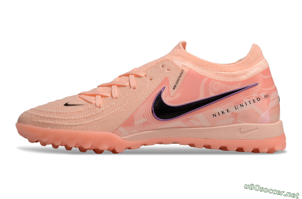 Men's Nike Phantom GX 2 Elite TF Football Shoes - Pink/Black/Purple 0