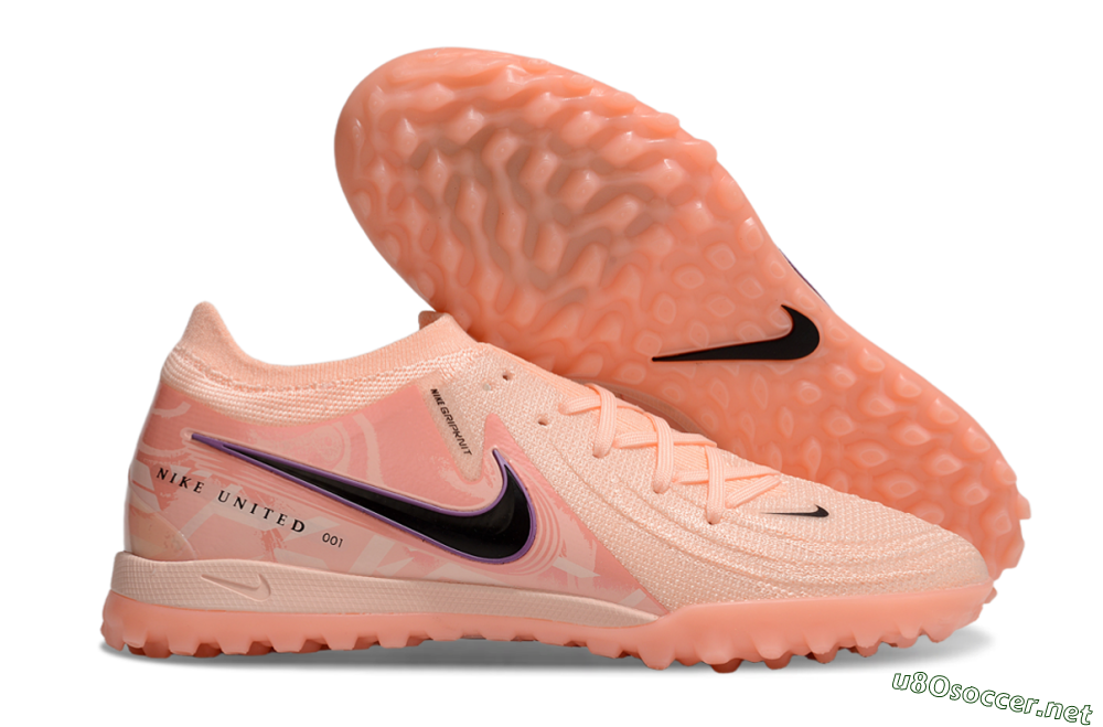 Men's Nike Phantom GX 2 Elite TF Football Shoes - Pink/Black/Purple 2