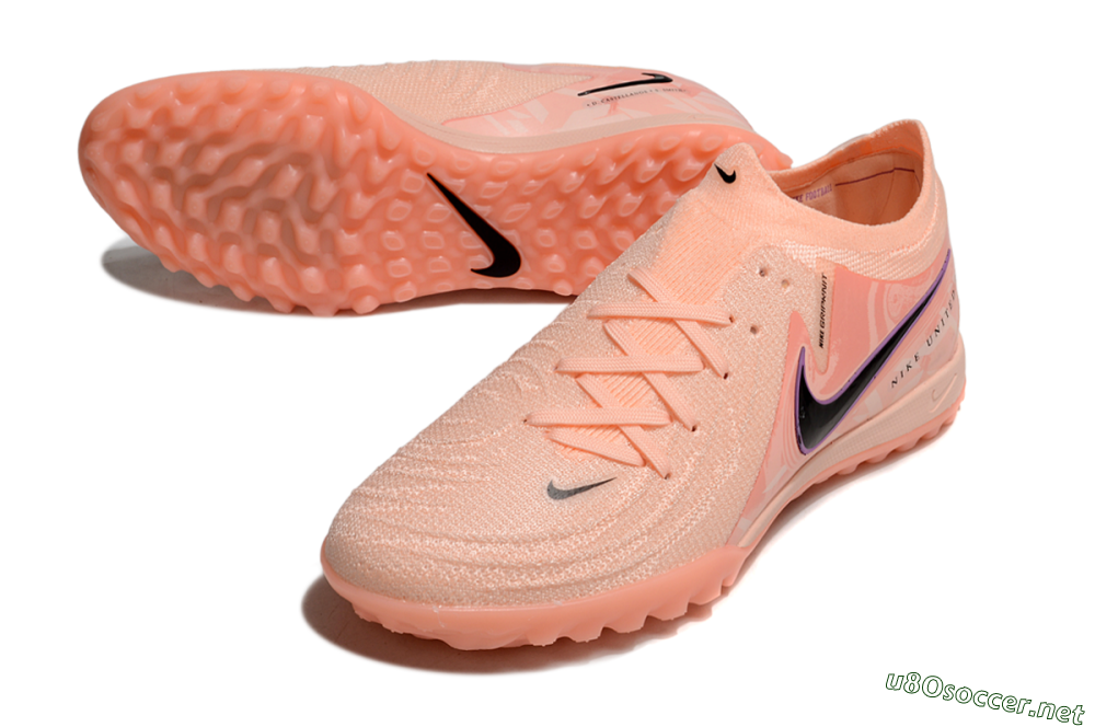 Men's Nike Phantom GX 2 Elite TF Football Shoes - Pink/Black/Purple 3