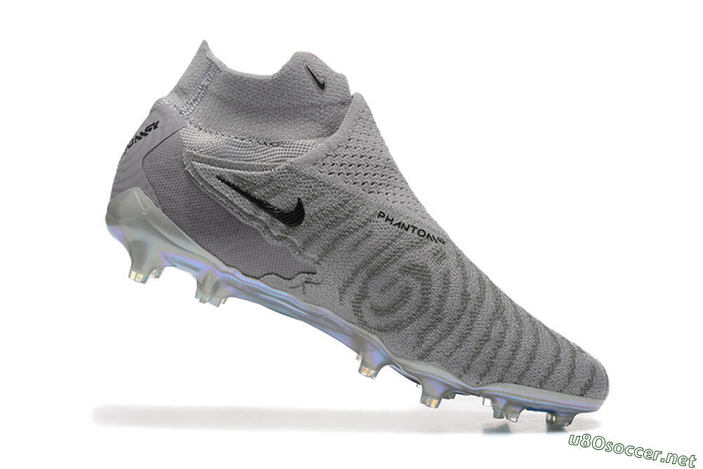 Men's Nike Phantom GX 2 Elite FG Football Boots - Grey/Black/Gold 7