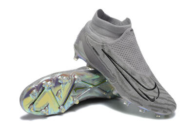 Men's Nike Phantom GX 2 Elite FG Football Boots - Grey/Black/Gold