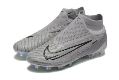 Men's Nike Phantom GX 2 Elite FG Football Boots - Grey/Black/Gold