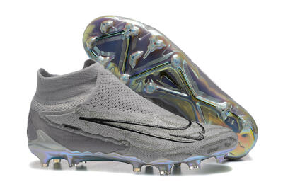 Men's Nike Phantom GX 2 Elite FG Football Boots - Grey/Black/Gold