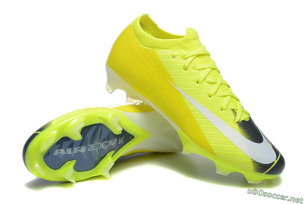 Men's Nike Air Zoom Mercurial Vapor 16 Elite FG Football Boots - Yellow/Black/White 4
