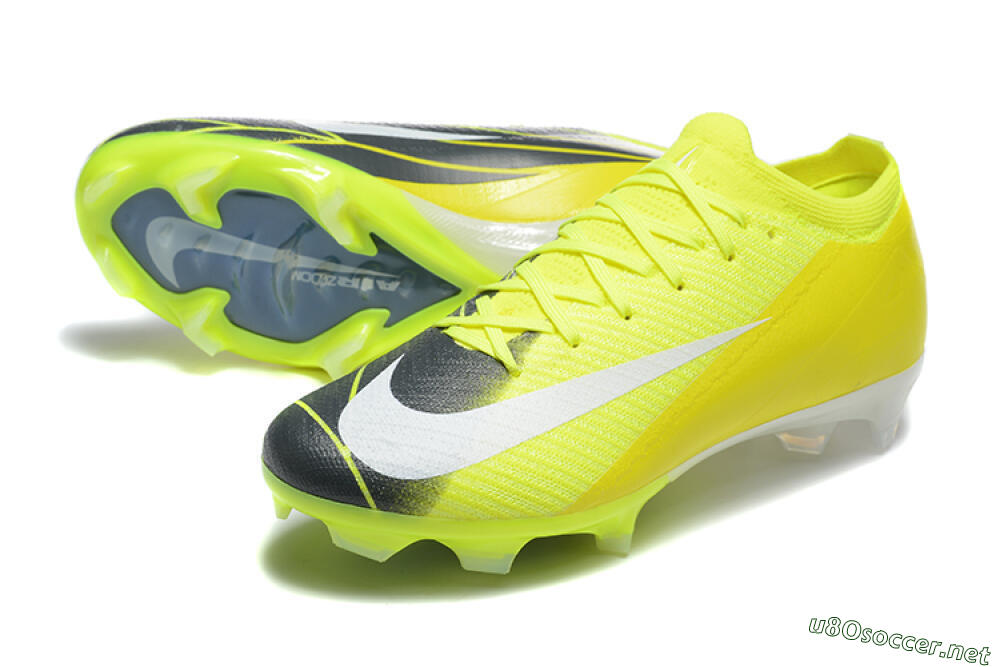 Men's Nike Air Zoom Mercurial Vapor 16 Elite FG Football Boots - Yellow/Black/White 3