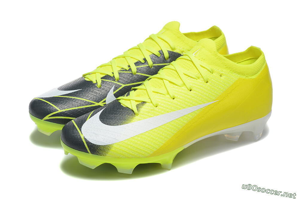 Men's Nike Air Zoom Mercurial Vapor 16 Elite FG Football Boots - Yellow/Black/White 5