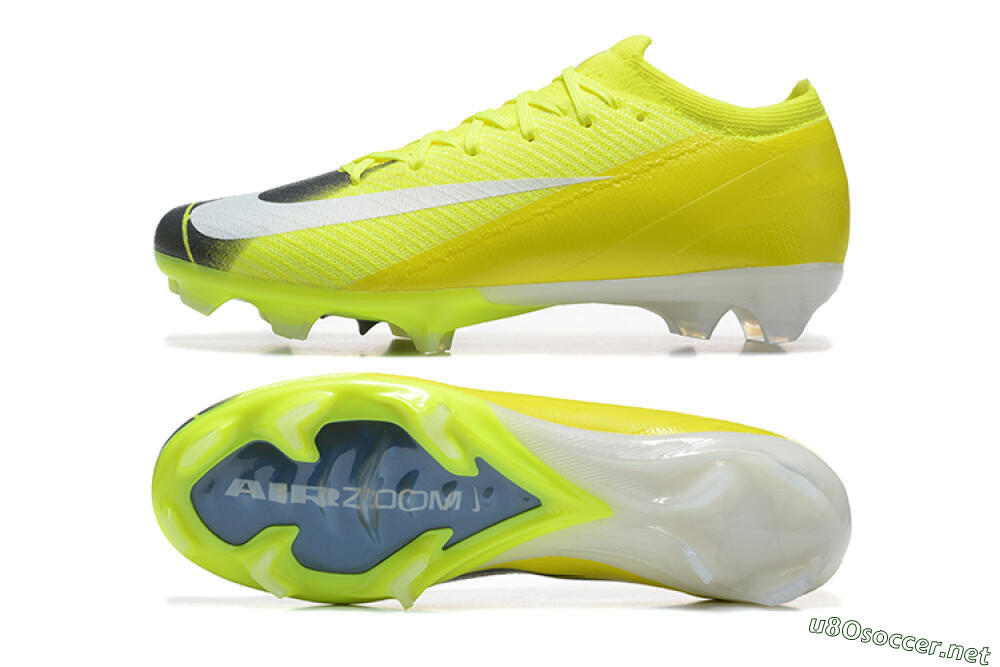 Men's Nike Air Zoom Mercurial Vapor 16 Elite FG Football Boots - Yellow/Black/White 1