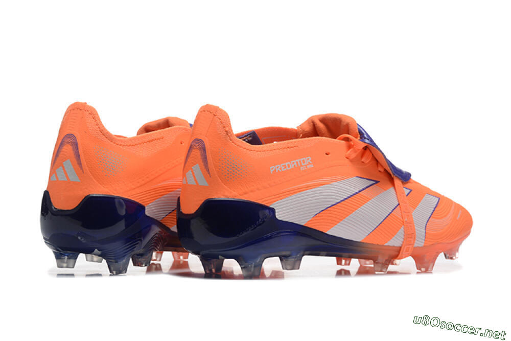 Men's Adidas Predator Elite 25 Foldover Tongue FG Football Boots - Orange/Purple/Blue 9