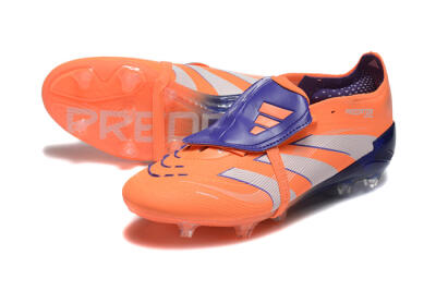 Men's Adidas Predator Elite 25 Foldover Tongue FG Football Boots - Orange/Purple/Blue