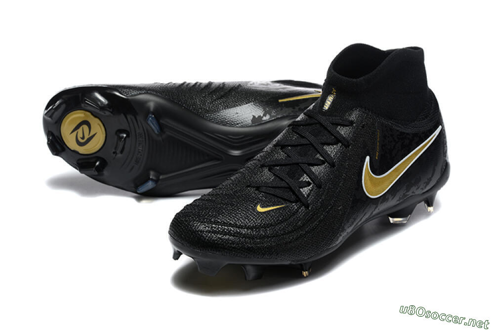 Men's Nike Phantom Luna Elite FG Football Boots - Black/Gold 3