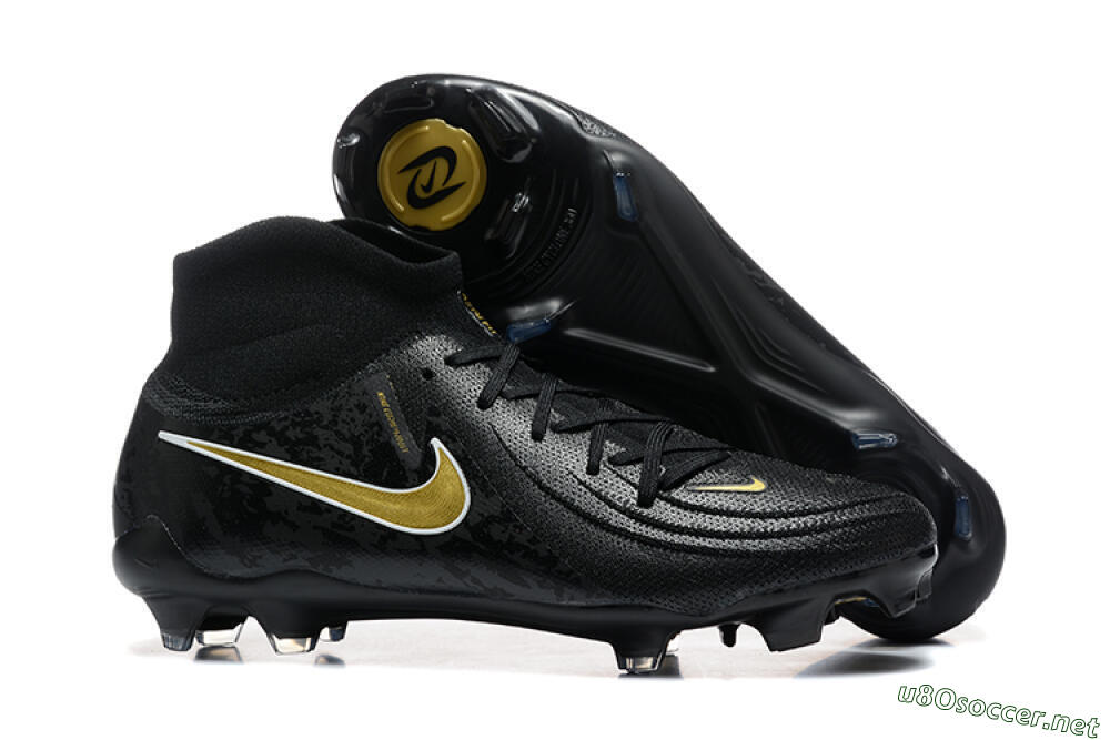 Men's Nike Phantom Luna Elite FG Football Boots - Black/Gold 2