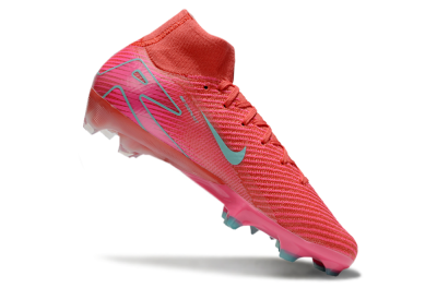 Unisex Nike Air Zoom Mercurial Superfly 10 Elite FG Football Boots - Red/Jade/Pink