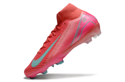 Unisex Nike Air Zoom Mercurial Superfly 10 Elite FG Football Boots - Red/Jade/Pink