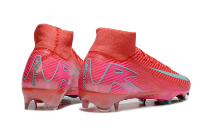 Unisex Nike Air Zoom Mercurial Superfly 10 Elite FG Football Boots - Red/Jade/Pink