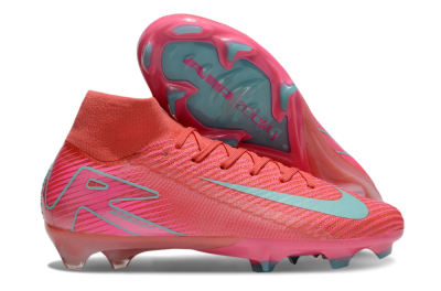 Unisex Nike Air Zoom Mercurial Superfly 10 Elite FG Football Boots - Red/Jade/Pink
