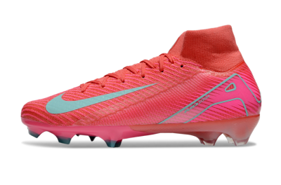 Unisex Nike Air Zoom Mercurial Superfly 10 Elite FG Football Boots - Red/Jade/Pink