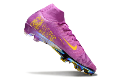 Men's Nike Air Zoom Mercurial Superfly 10 Elite FG Football Boots - Purple/Yellow/Gold