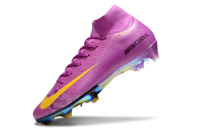 Men's Nike Air Zoom Mercurial Superfly 10 Elite FG Football Boots - Purple/Yellow/Gold
