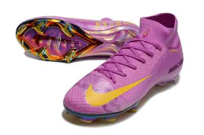 Men's Nike Air Zoom Mercurial Superfly 10 Elite FG Football Boots - Purple/Yellow/Gold