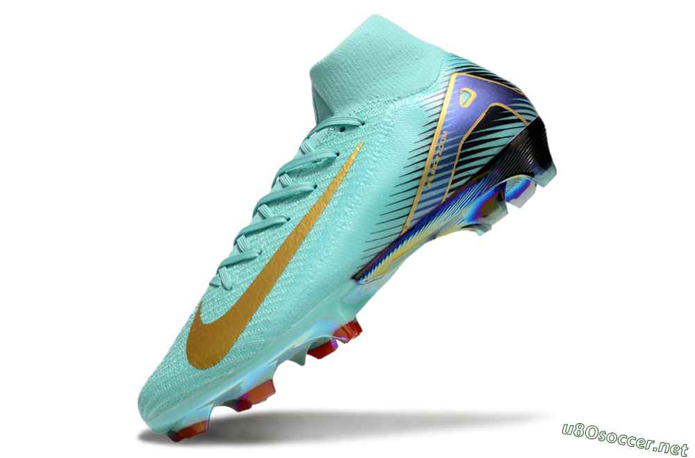Men's Nike Air Zoom Mercurial Superfly 10 Elite FG Football Boots - Jade/Gold/Blue 5