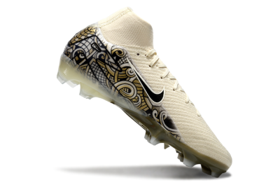 Men's Nike Air Zoom Mercurial Superfly 10 Elite FG Football Boots - Beige/Black/Yellow