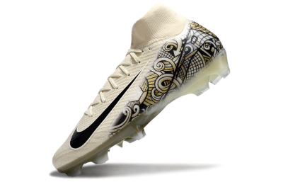 Men's Nike Air Zoom Mercurial Superfly 10 Elite FG Football Boots - Beige/Black/Yellow