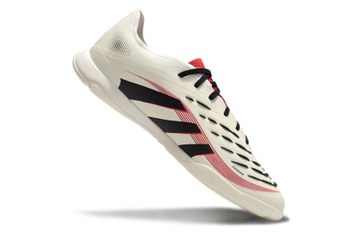 Men's Adidas Predator 25 Elite IC Football Shoes - Beige/Black/Red