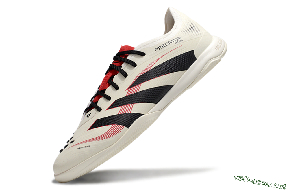 Men's Adidas Predator 25 Elite IC Football Shoes - Beige/Black/Red 5
