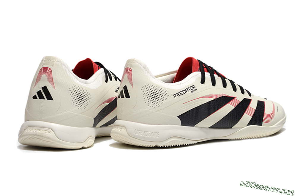 Men's Adidas Predator 25 Elite IC Football Shoes - Beige/Black/Red 6