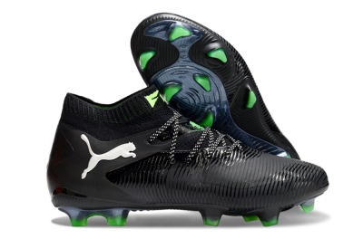 Men's Puma Future 8 Ultimate FG Football Boots - Black/White/Yellow