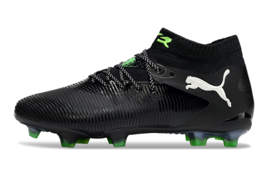 Men's Puma Future 8 Ultimate FG Football Boots - Black/White/Yellow