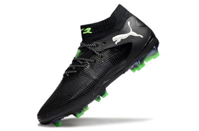 Men's Puma Future 8 Ultimate FG Football Boots - Black/White/Yellow